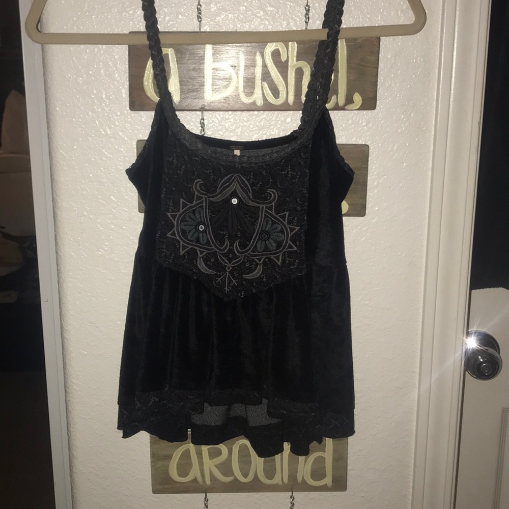 Free people velvet top